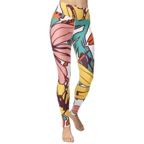 Flower Love Yoga Leggings