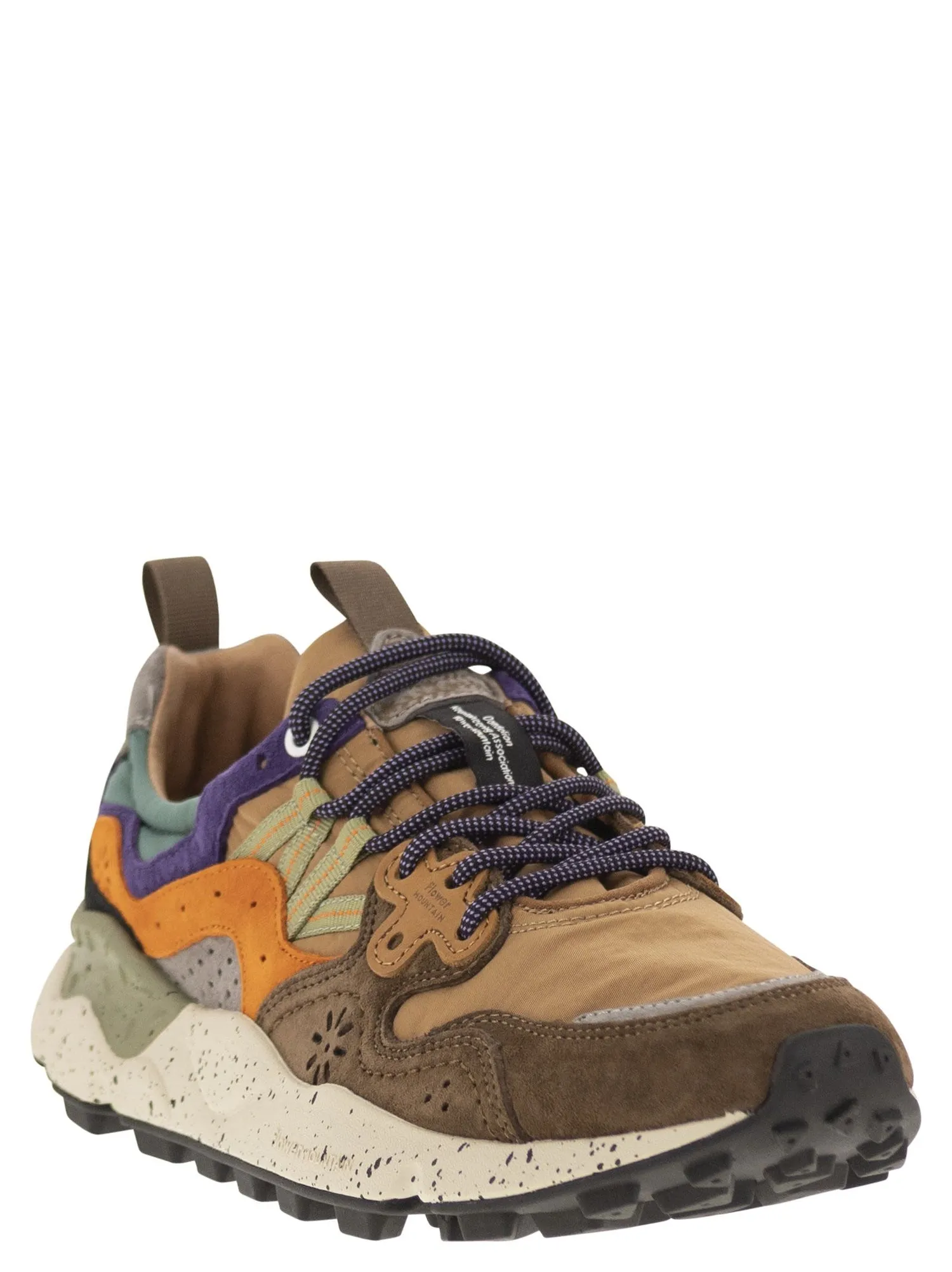 Flower Mountain    Flower Mountain Yamano 3 Sneakers In Suede And Technical Fabric