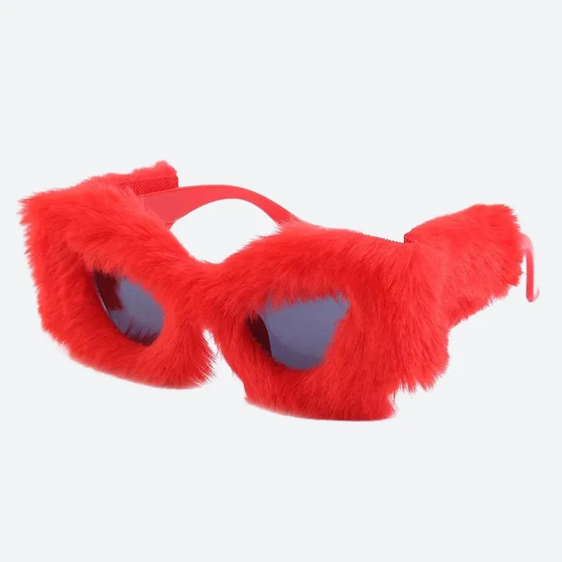 Fluffy Cat Eye Sunglasses