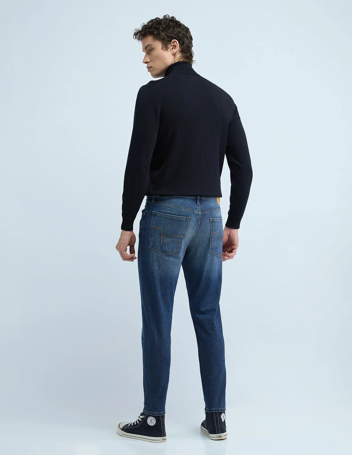 Flying Machine Mankle Relaxed Tapered Drop Crotch Jeans