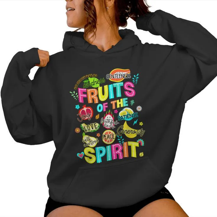 Fruits Of The Spirit Jesus Christian Inspirational Religious Women Hoodie