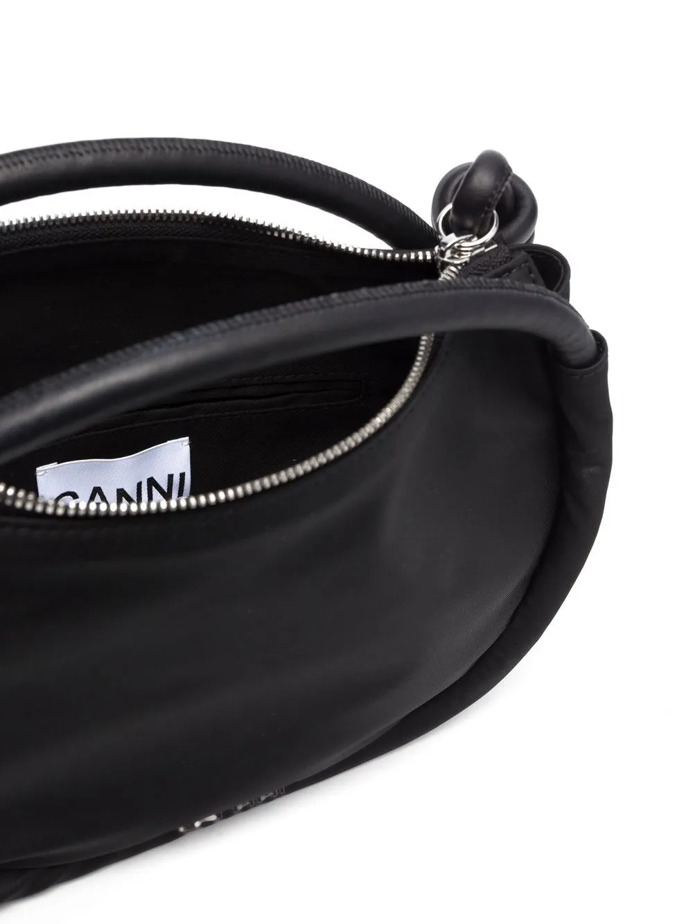 GANNI    Ganni Knot Baguette Mini Nylon Handbag