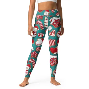 Gingerbread Wonderland Yoga Leggings