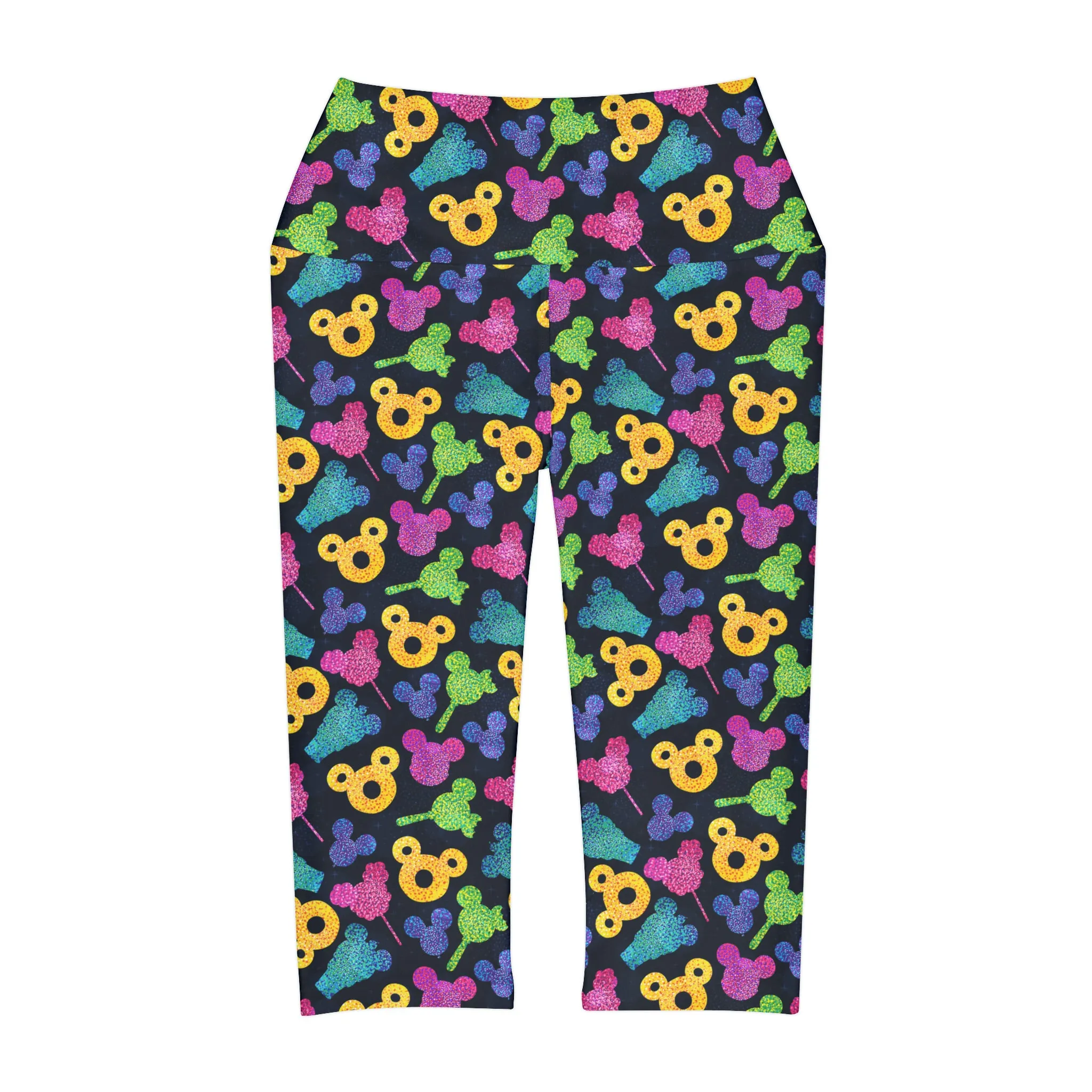 Glitter Park Snacks Athletic Capri Leggings