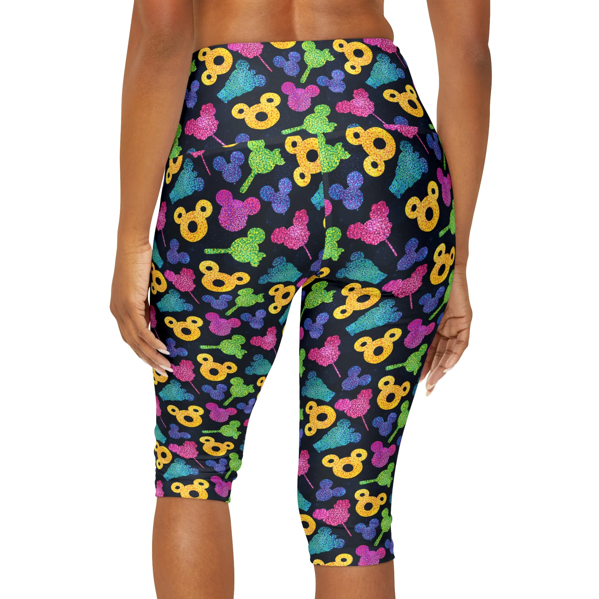 Glitter Park Snacks Athletic Capri Leggings