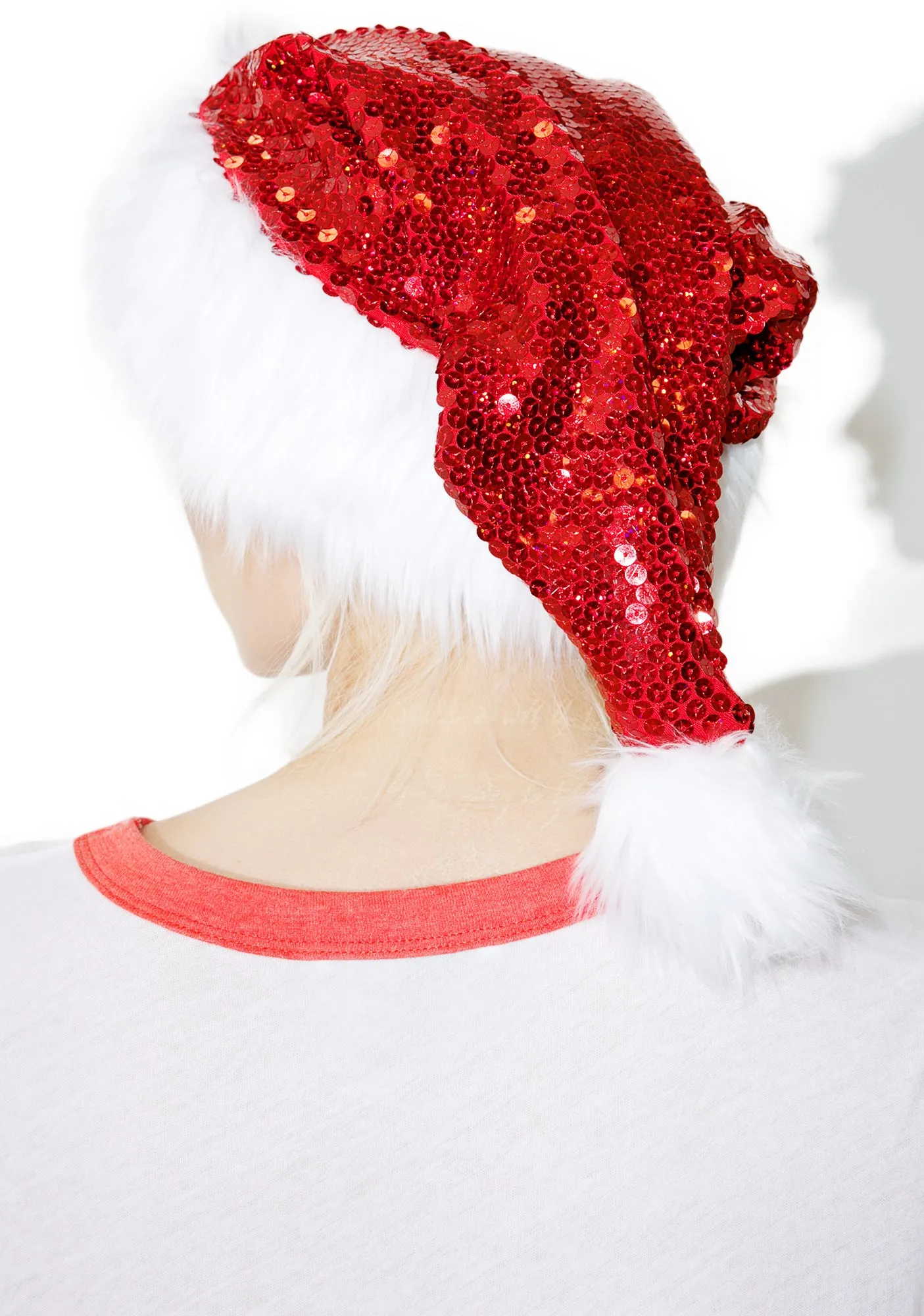 Goin' To Town Sequin Santa Hat-