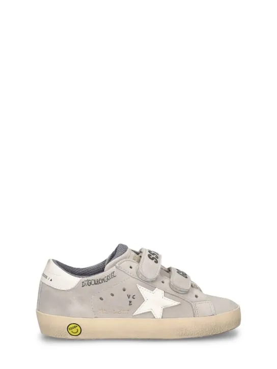 Golden Goose   Old School leather strap sneakers 