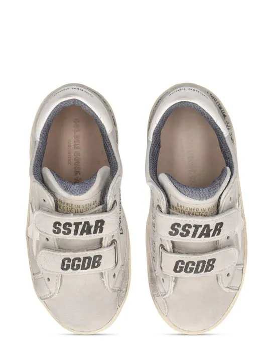 Golden Goose   Old School leather strap sneakers 