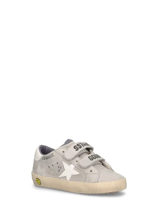 Golden Goose   Old School leather strap sneakers 