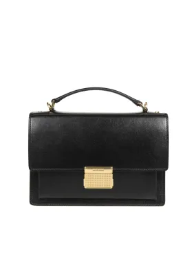 GOLDEN GOOSE VENEZIA HANDBAG IN BLACK LEATHER