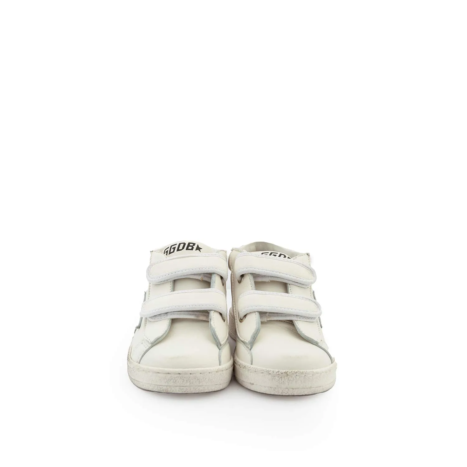 Golden Goose White And Dark Green June Sneakers For Baby Boy