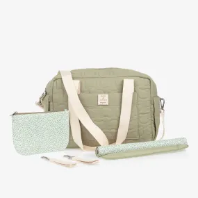 Green Cotton Changing Bag (37cm)