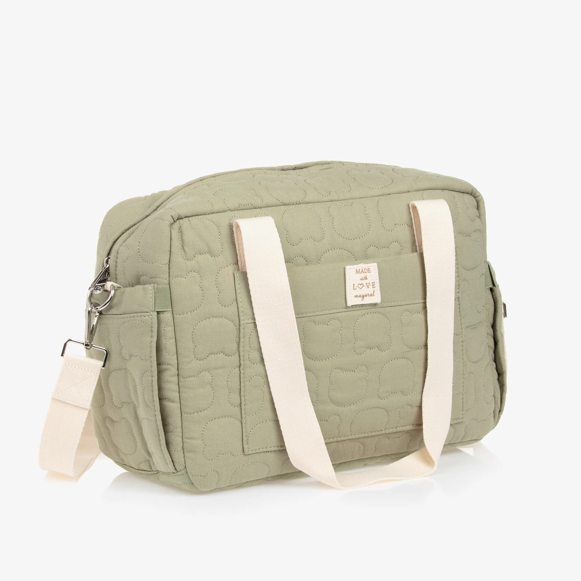 Green Cotton Changing Bag (37cm)