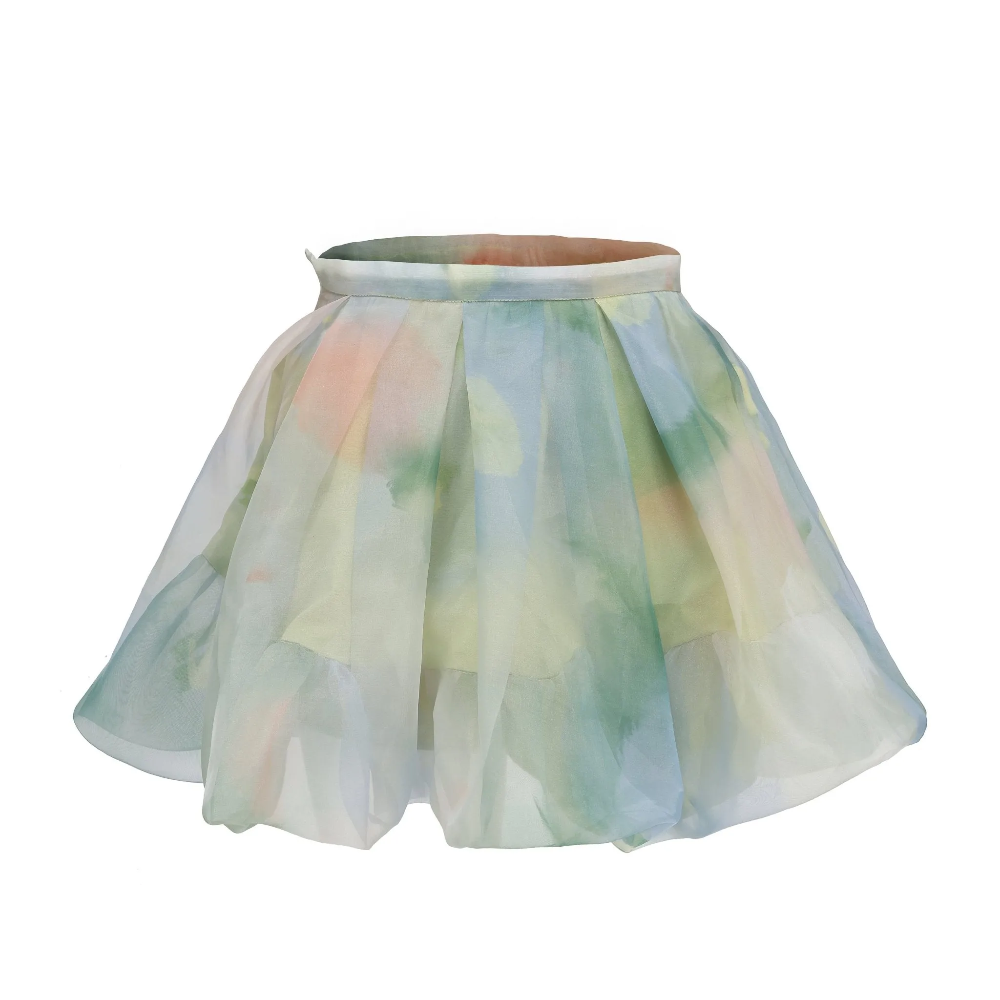 Green Printed Pod Skirt-