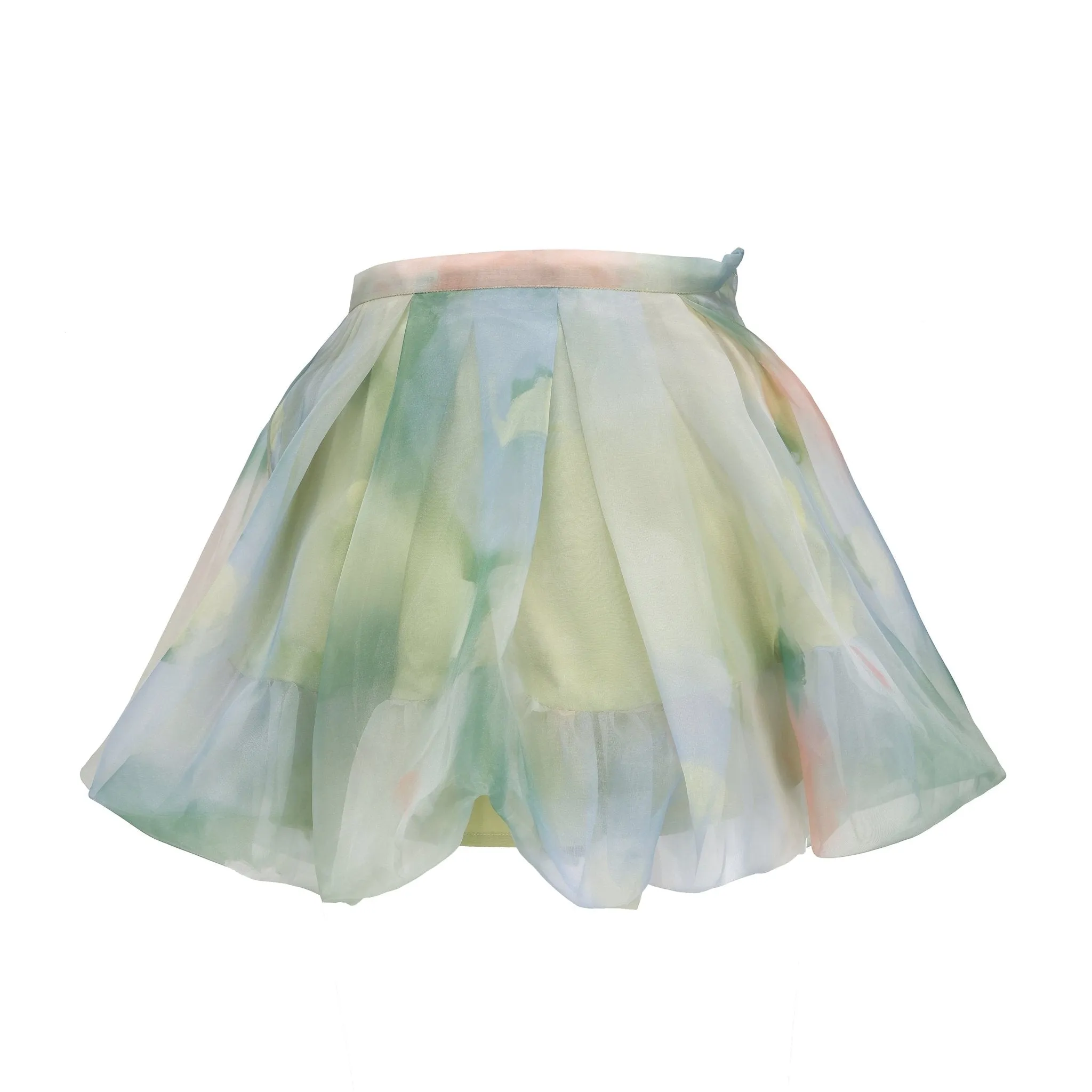 Green Printed Pod Skirt-