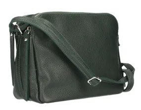 Handbag with shoulder strap woman bottle green fosca