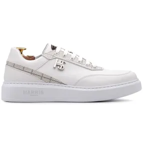 Harris Firenze 1913 Minimalist Leather Sneakers White