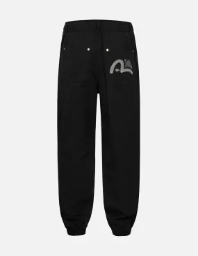 Hide-and-Seek Godhead and Seagull Embroidery Loose Fit Joggers