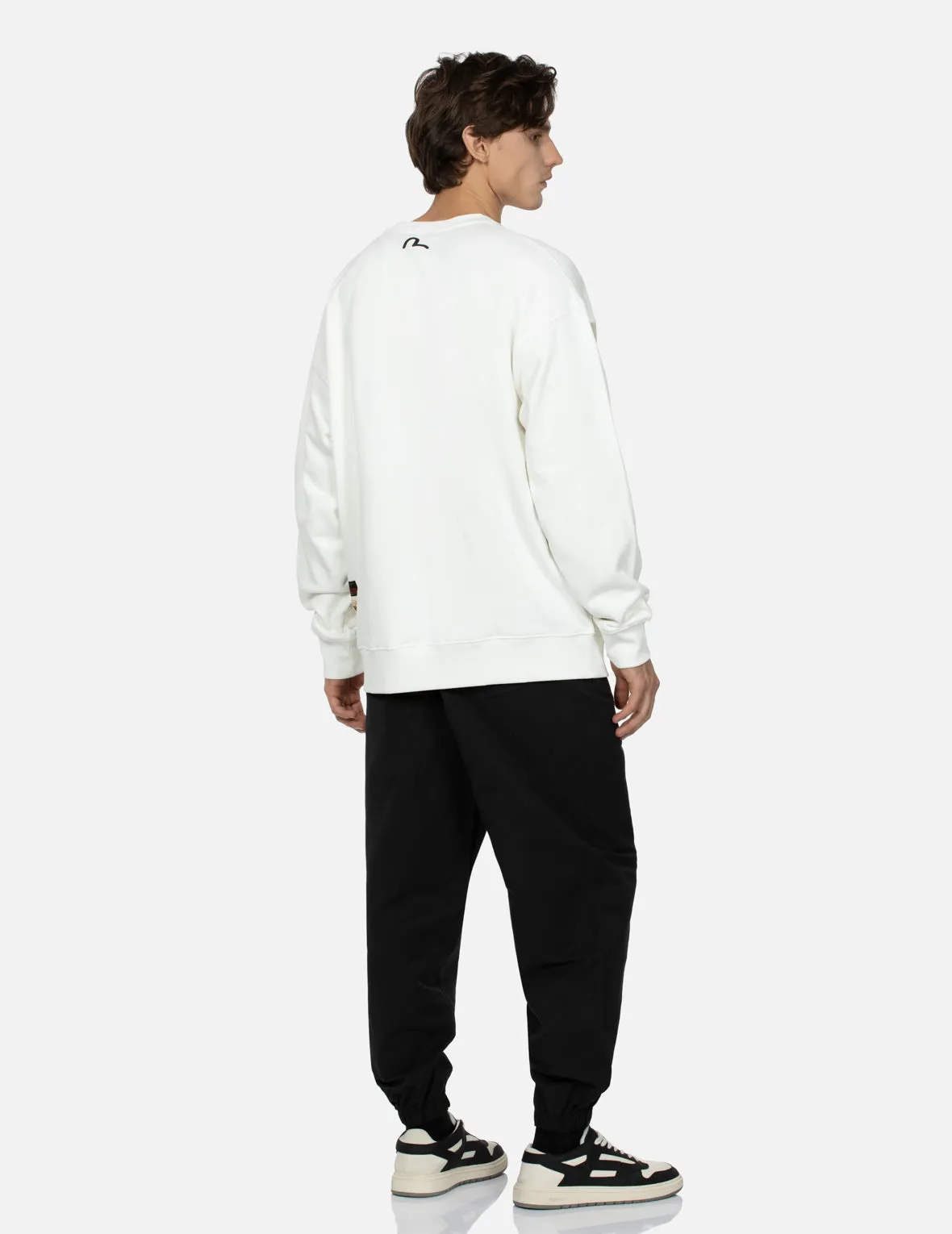 Hide-and-Seek Godhead and Seagull Embroidery Loose Fit Joggers