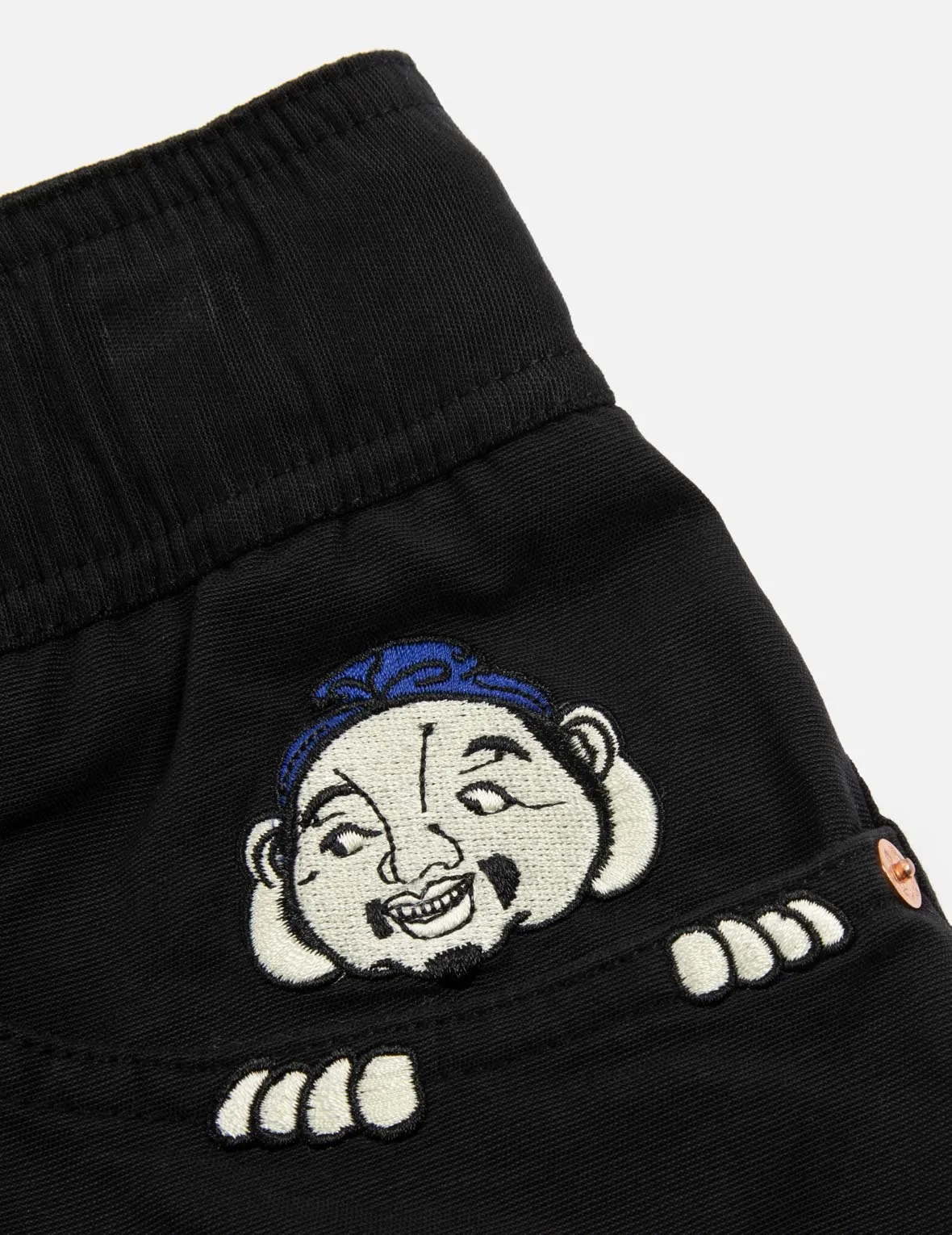 Hide-and-Seek Godhead and Seagull Embroidery Loose Fit Joggers