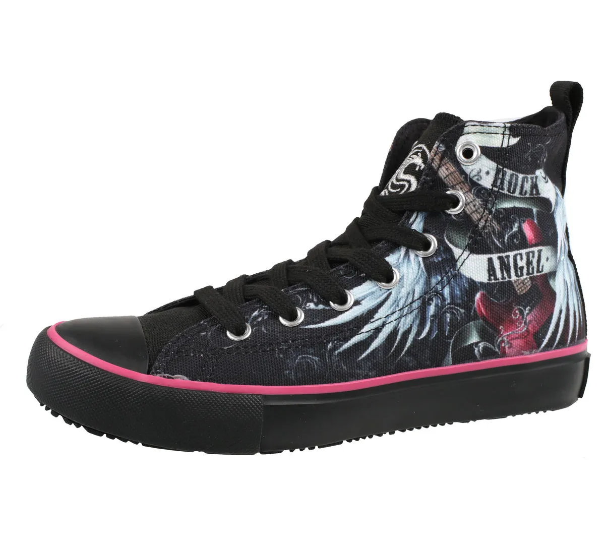 high sneakers women's ROCK ANGEL - SPIRAL - T091S002  -  Metal-shop