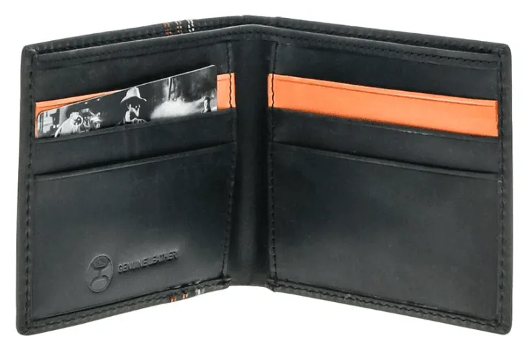 Hooey Ranger Bifold Wallet Black Rodeo Boot Stitch Bi-Fold Wallet HBF016-BK