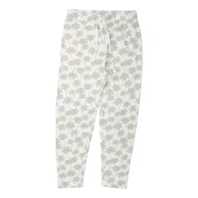 Hush Ecru/Grey Palm Print Joggers