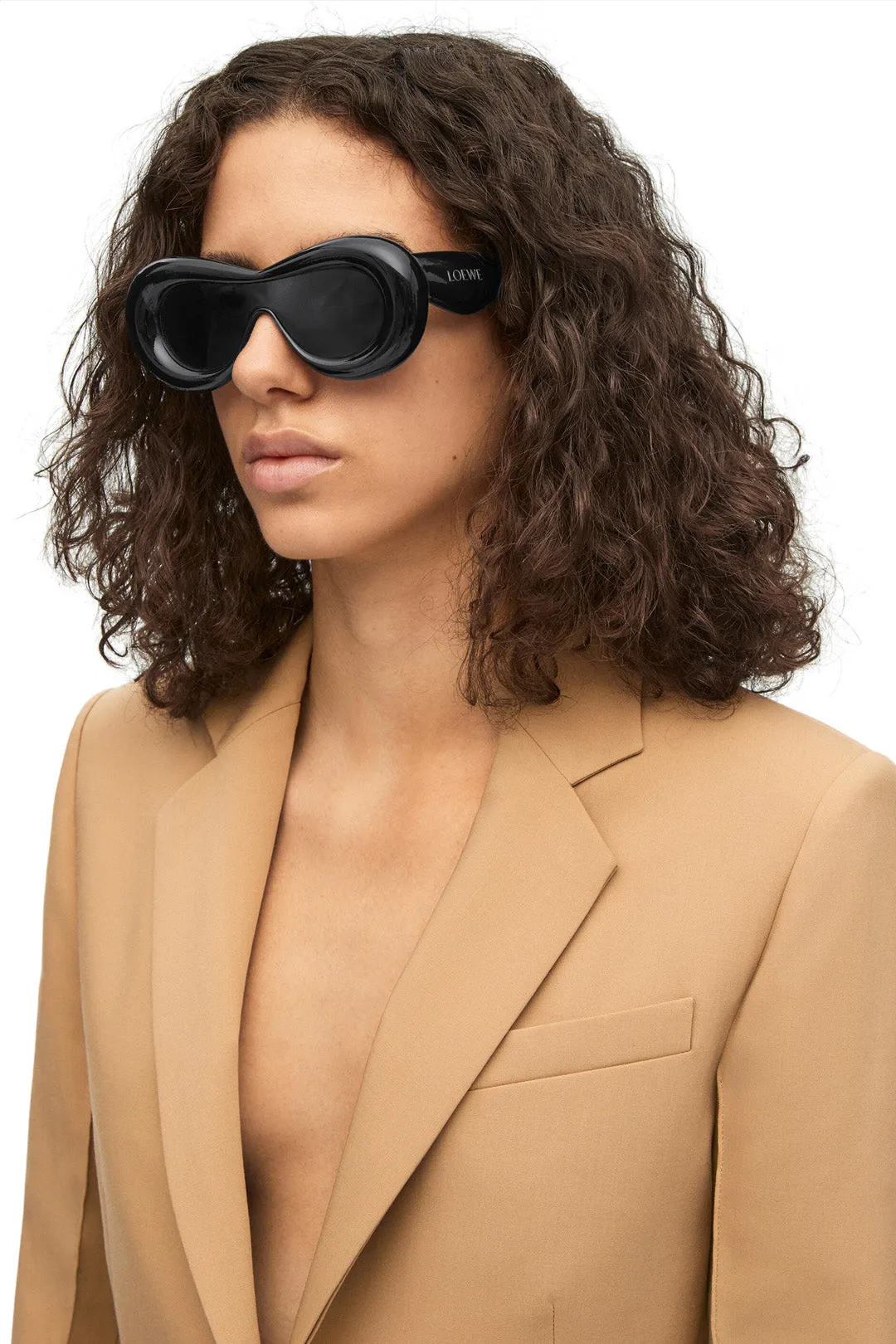 Inflated Oval Mask-Frame Sunglasses