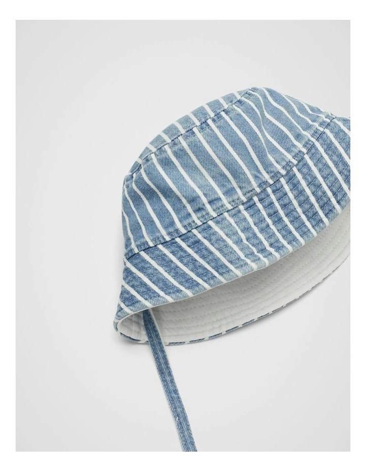 Initial Denim Sun Hat in M