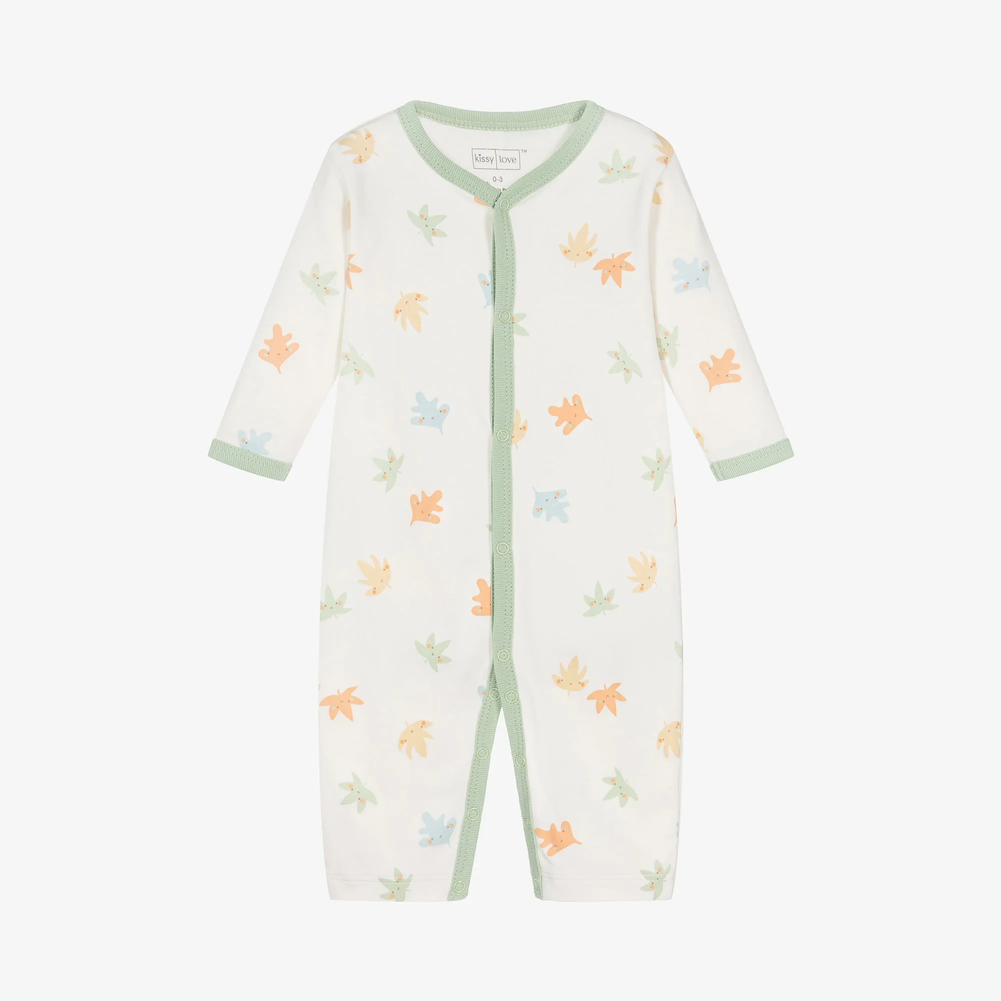 Ivory Pima Cotton Leafy Breeze Romper