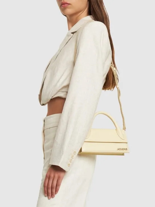 Jacquemus   Le Chiquito Long leather top handle bag 