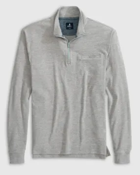 Johnnie-O Castro 1/4 Zip Pullover: Light Gray