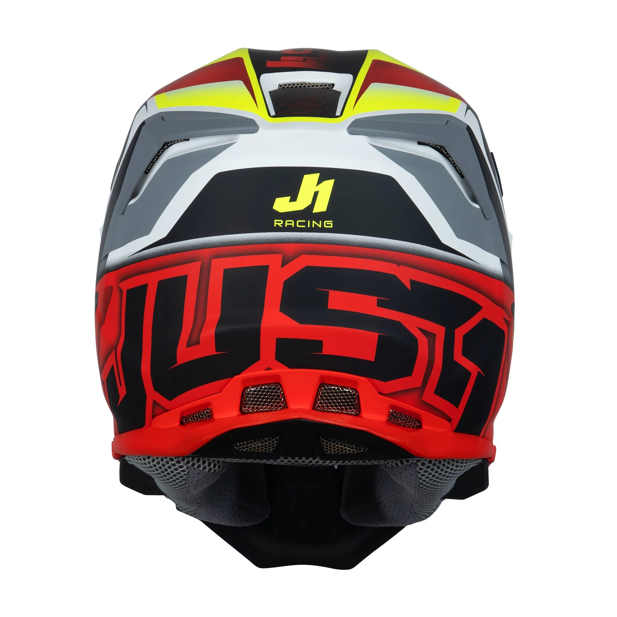 Just1 J22 Frenetik Helmet - Yellow/Red/White