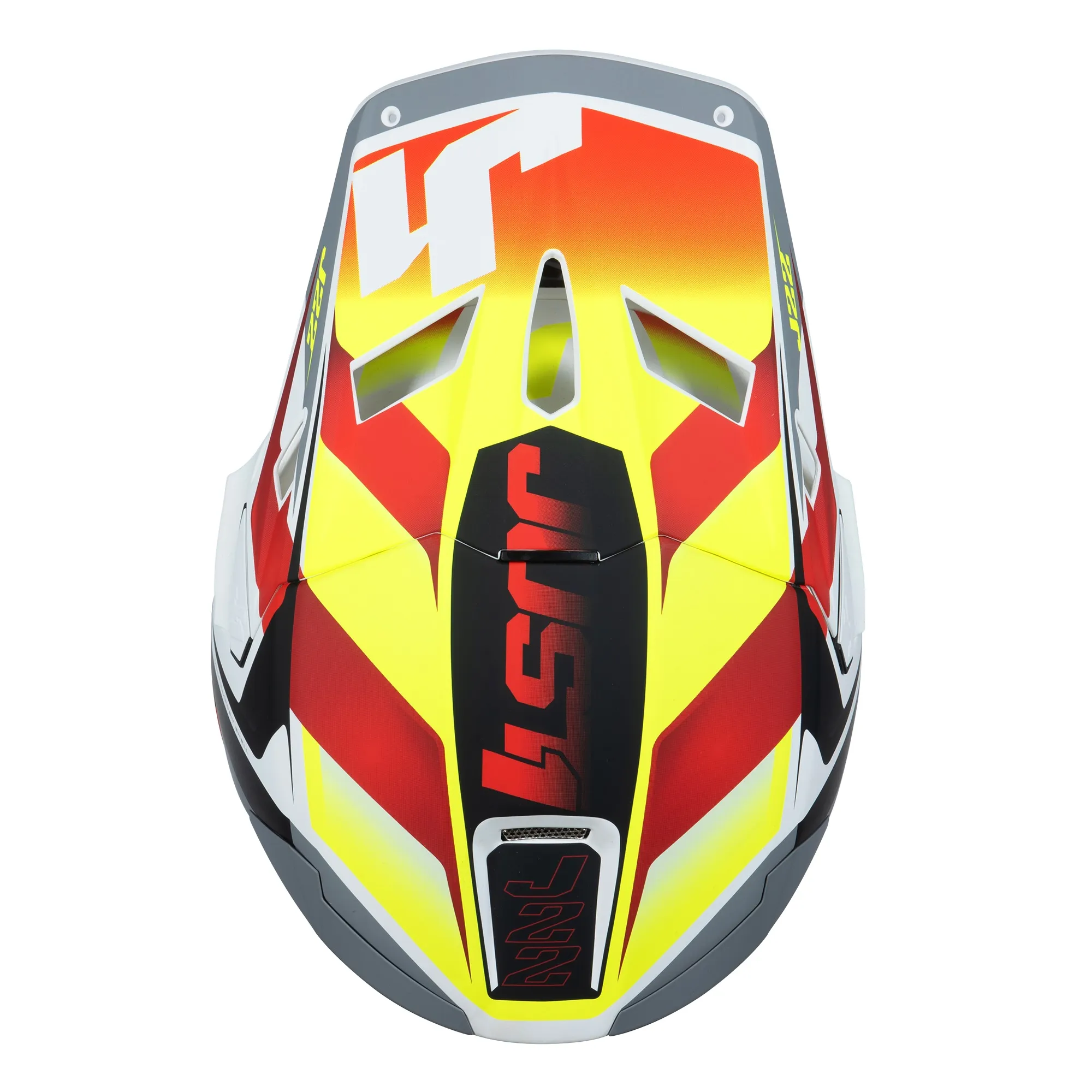 Just1 J22 Frenetik Helmet - Yellow/Red/White