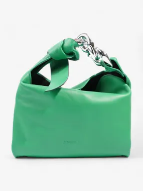 JW Anderson Chain Hobo Bag Green Leather Small