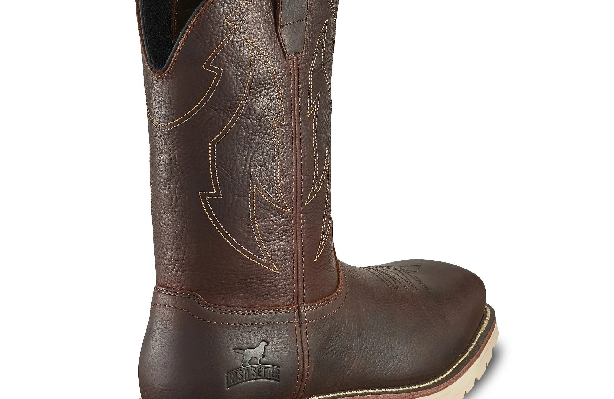 Kittson  Men's 11-inch Leather Safety Toe Pull-On Boot