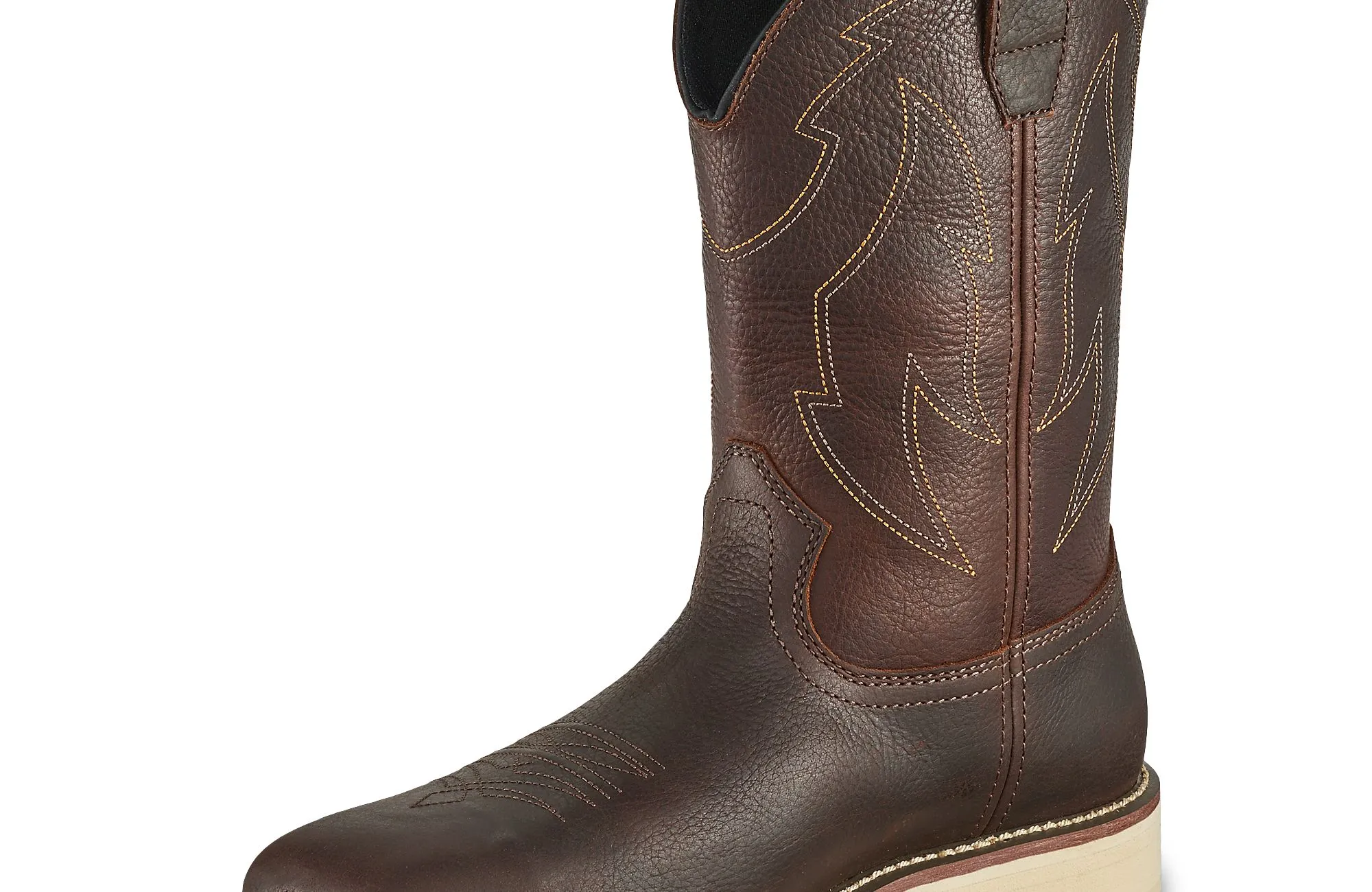 Kittson  Men's 11-inch Leather Safety Toe Pull-On Boot