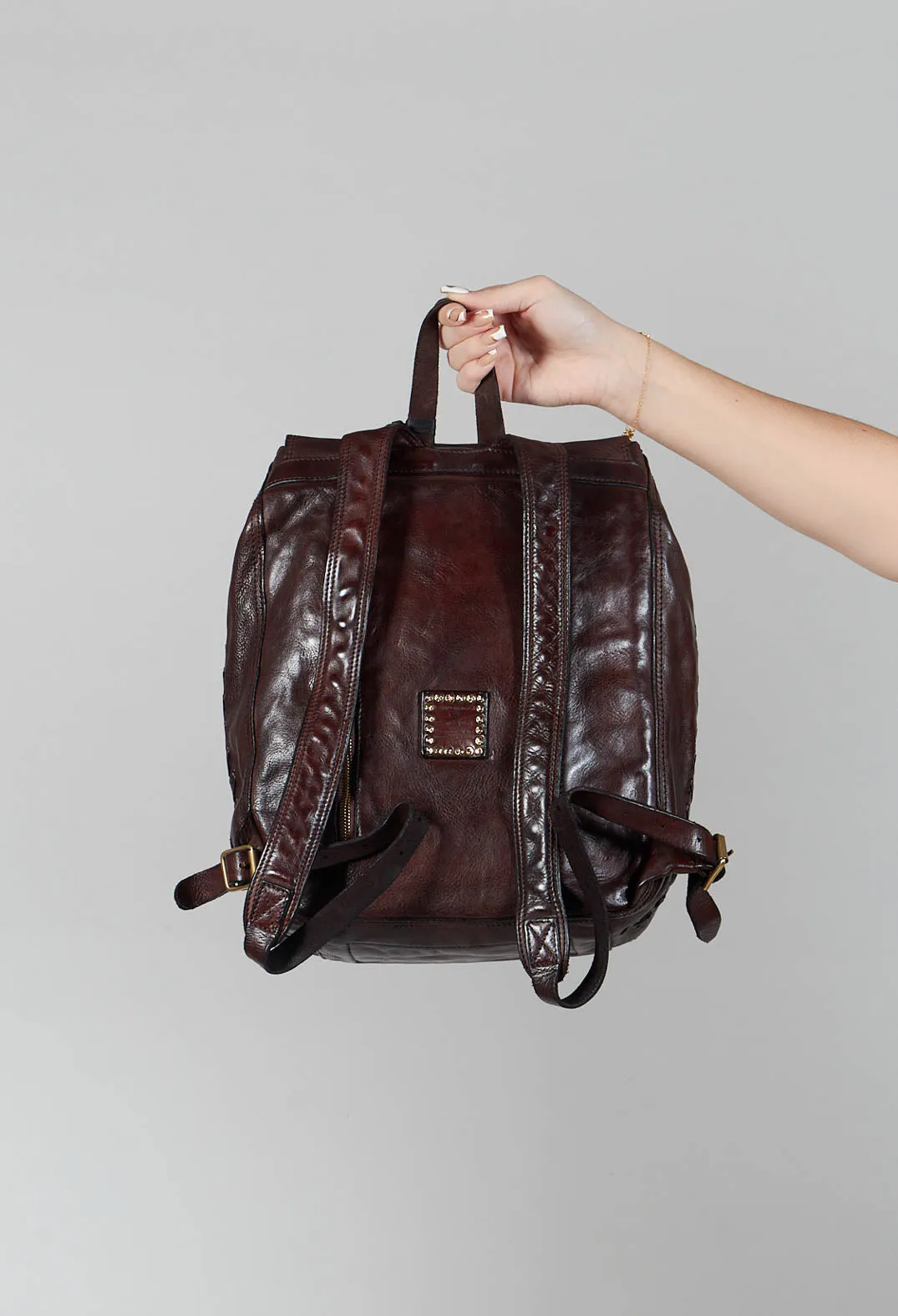 Lock Backpack in Brown