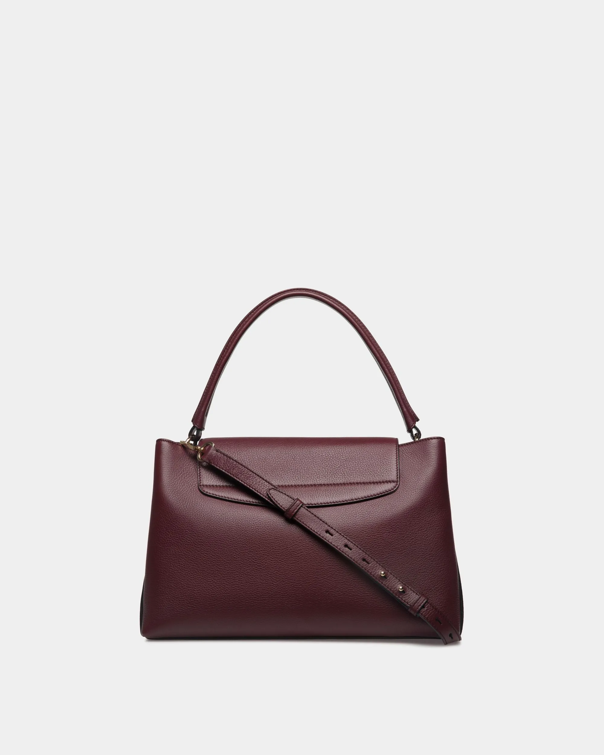 Lock Me Top Handle Bag In Andorra Grained Leather