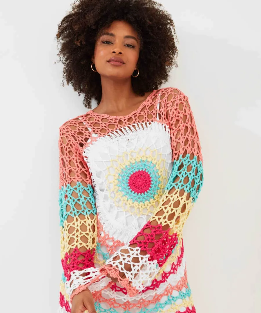 Longline Crochet Jumper