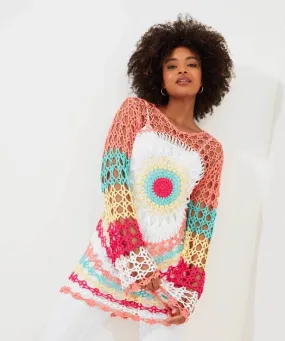 Longline Crochet Jumper