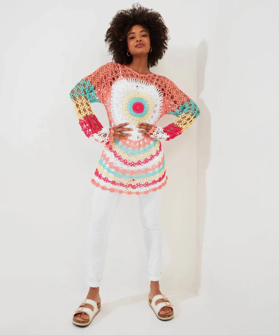 Longline Crochet Jumper