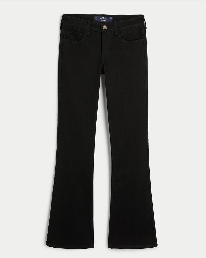 Low-Rise Black Boot Jeans