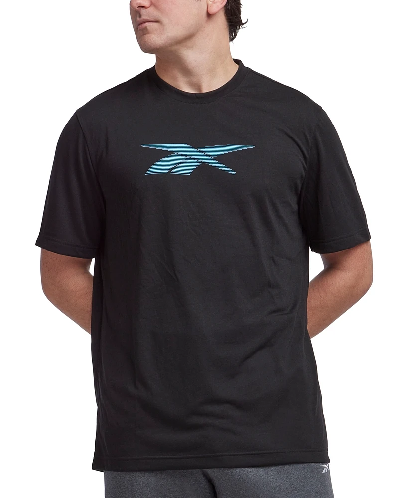 Macy's Reebok Men's Vector Performance Short Sleeve Logo Graphic T-Shirt