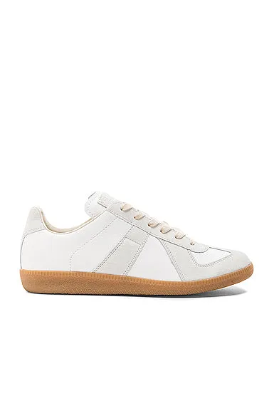 Maison Margiela Replica Calf & Lambskin Leather Sneakers