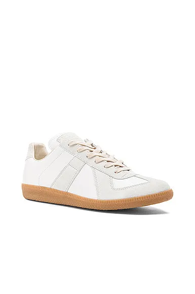 Maison Margiela Replica Calf & Lambskin Leather Sneakers