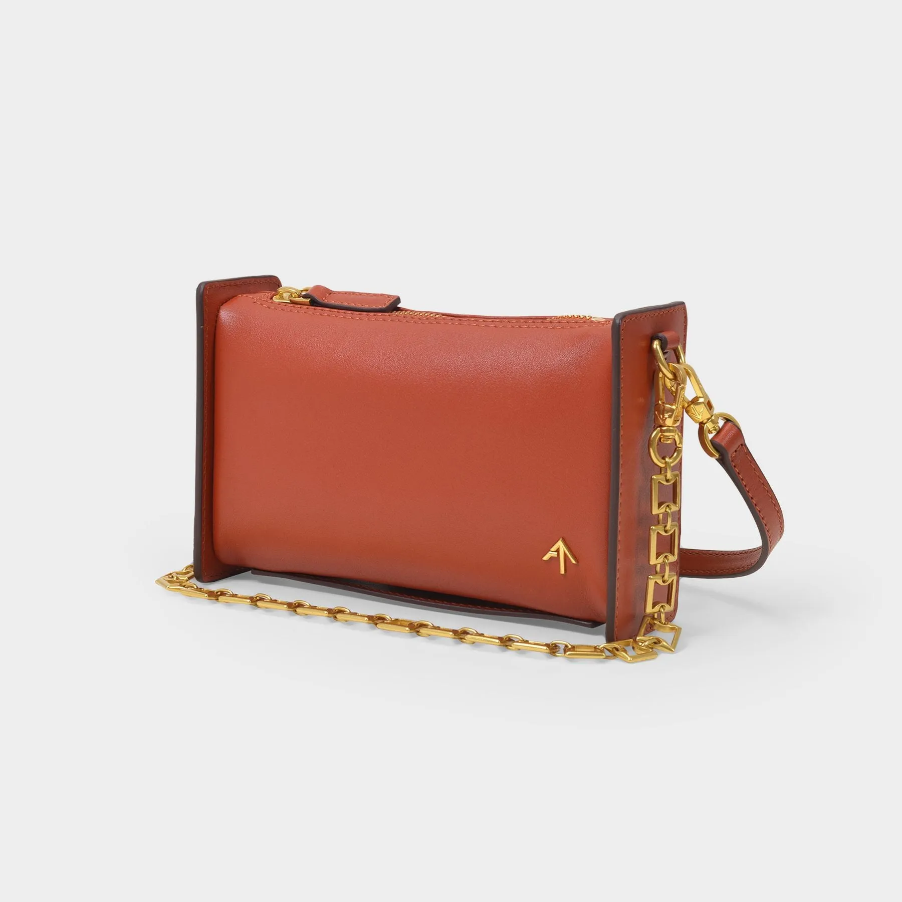 Manu Atelier  Mini Carmen Bag in Burgundy Leather