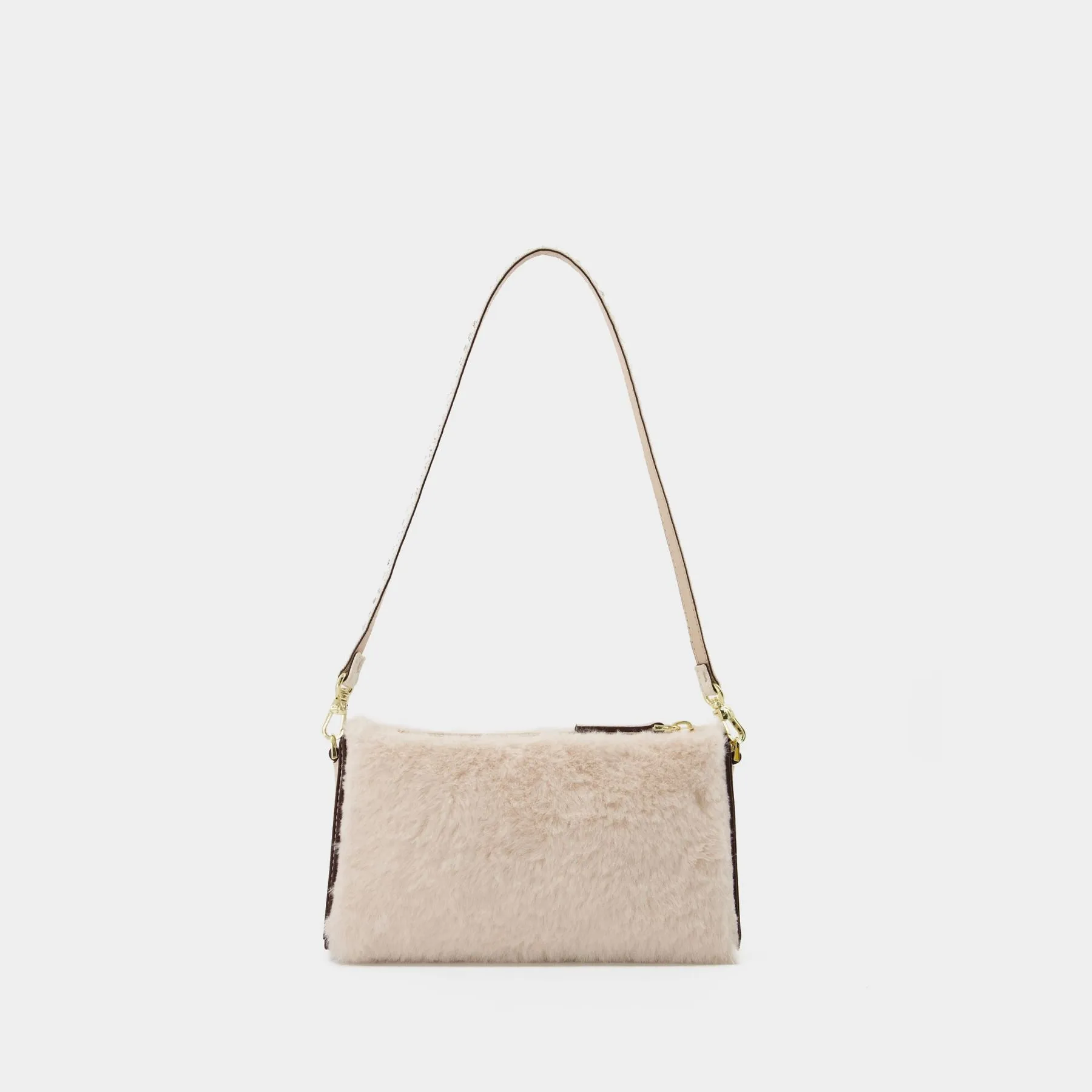 Manu Atelier  Mini Prism Bag in Ivory Leather