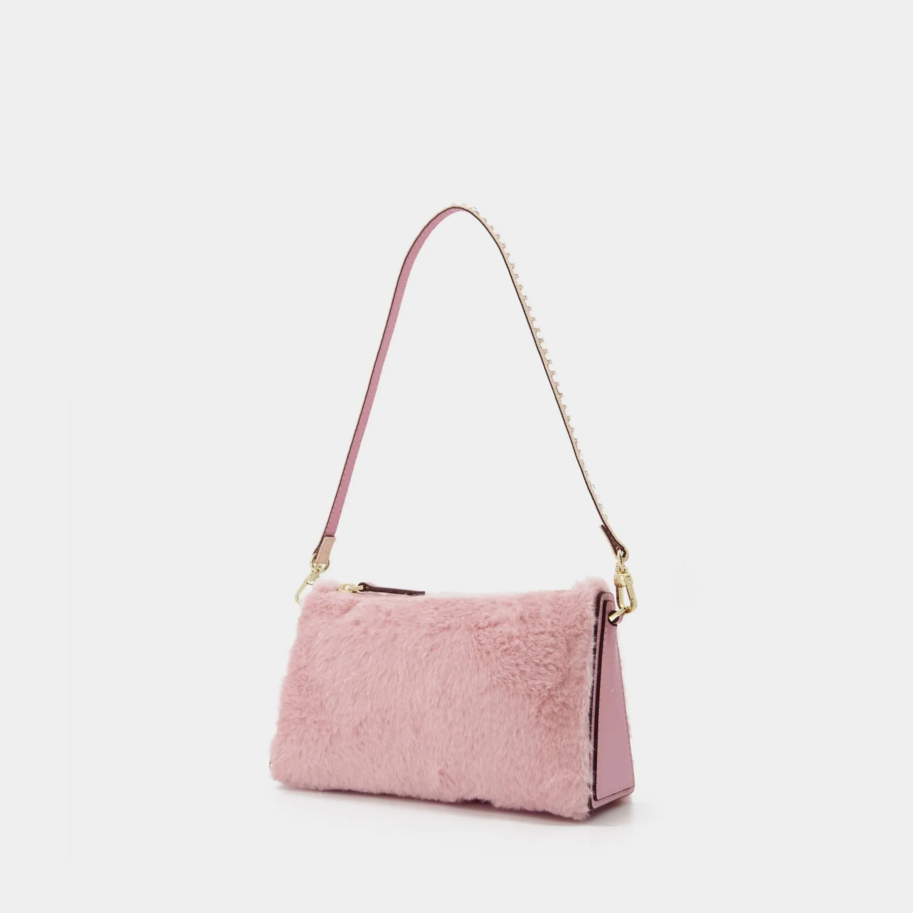 Manu Atelier  Mini Prism Bag in Orchid Leather