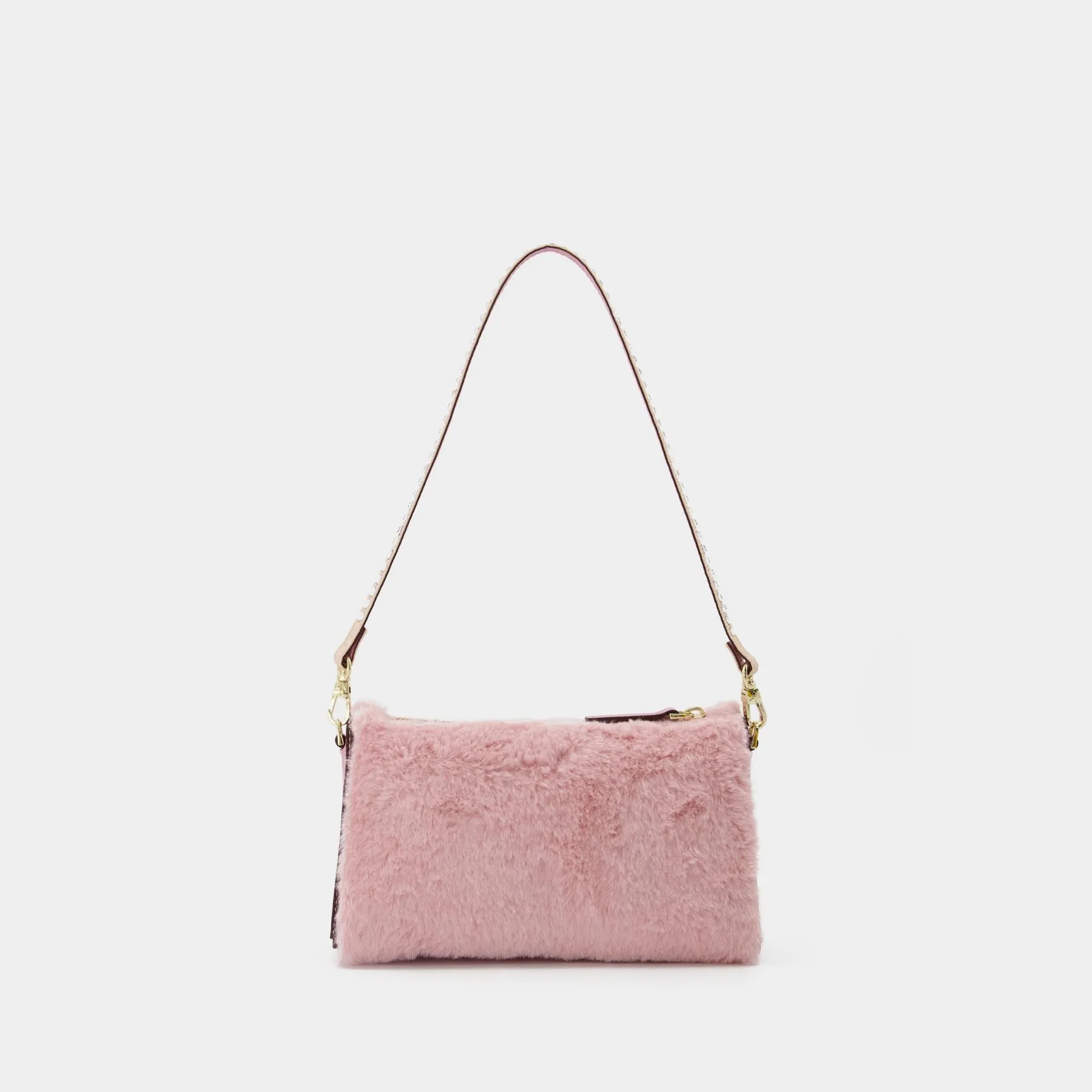 Manu Atelier  Mini Prism Bag in Orchid Leather